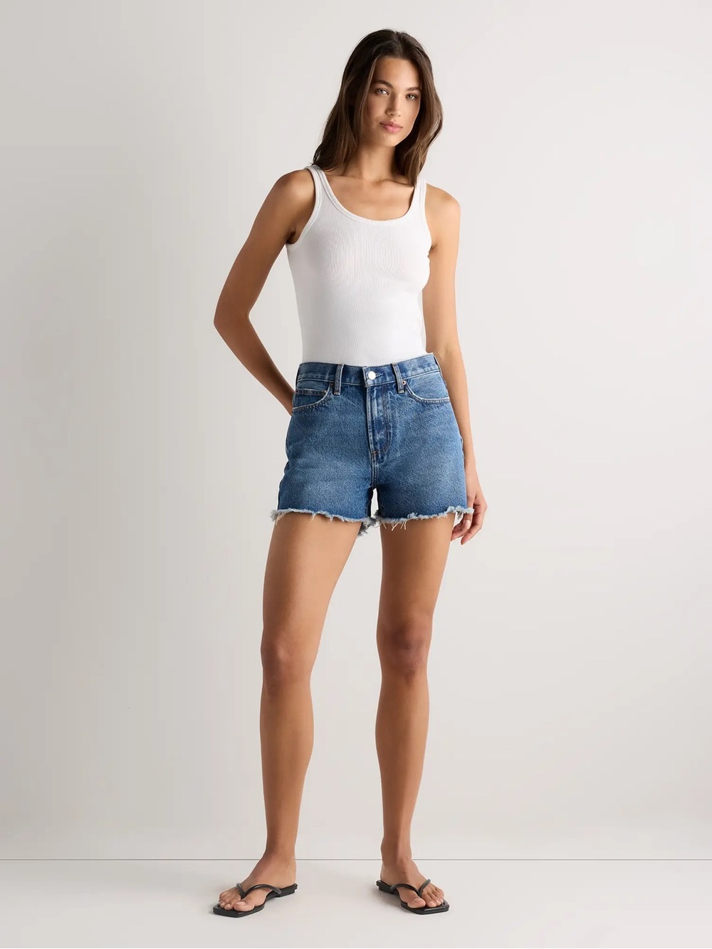 QUINCE Bella rigid cut off shorts✨